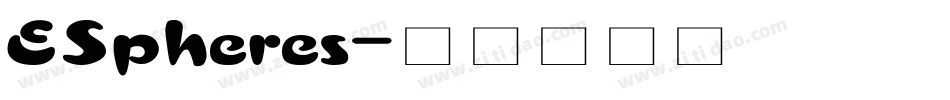 ESpheres字体转换
