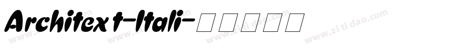 Architext-Itali字体转换