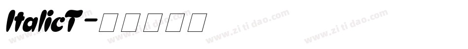 ItalicT字体转换