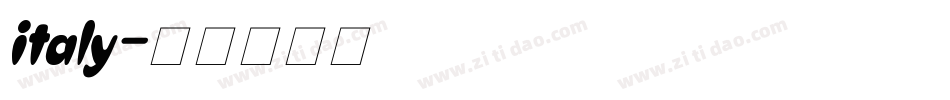 italy字体转换