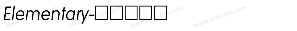 Elementary字体转换