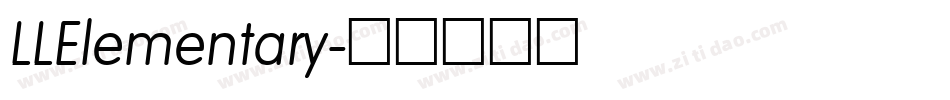 LLElementary字体转换