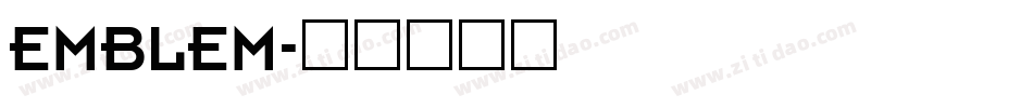 EMBLEM字体转换