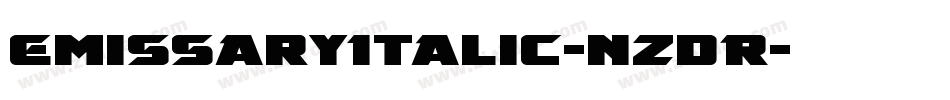EmissaryItalic-nzdR字体转换