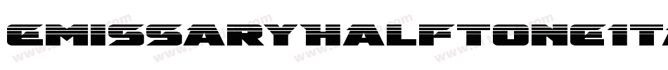 EmissaryHalftoneItalic-ly7Z字体转换