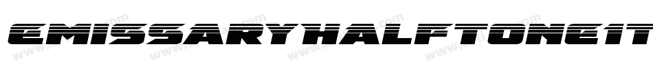 EmissaryHalftoneItalic-ly7Z字体转换