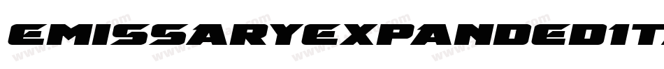 EmissaryExpandedItalic-yzJ2字体转换