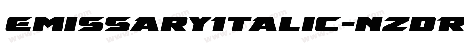 EmissaryItalic-nzdR字体转换