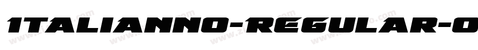 Italianno-Regular-OTF字体转换