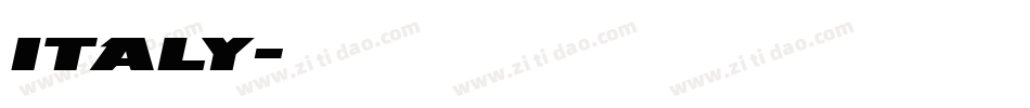 italy字体转换