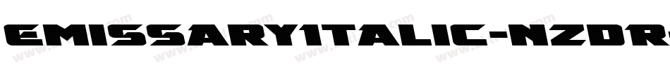 EmissaryItalic-nzdR字体转换