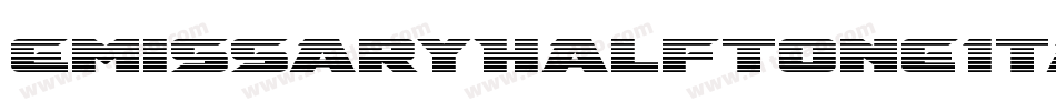 EmissaryHalftoneItalic-ly7Z字体转换