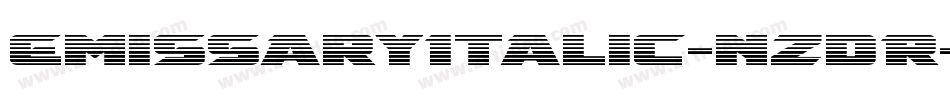 EmissaryItalic-nzdR字体转换
