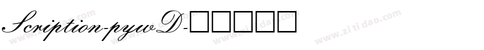 Scription-pywD字体转换