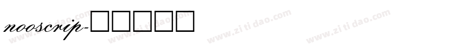 nooscrip字体转换