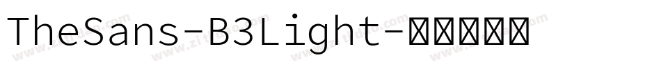 TheSans-B3Light字体转换