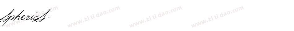 SphericS字体转换