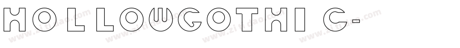 Hollowgothic字体转换
