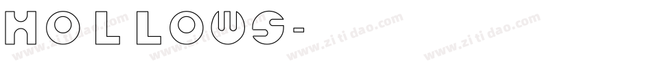 Hollows字体转换