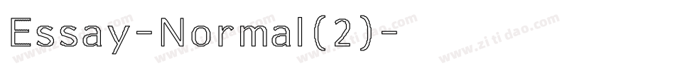 Essay-Normal(2)字体转换