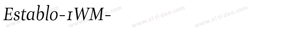 Establo-1WM字体转换