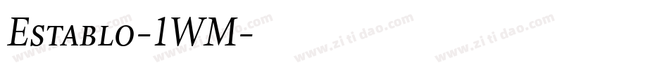 Establo-1WM字体转换