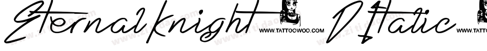 EternalKnight3DItalic-Z0Ex字体转换