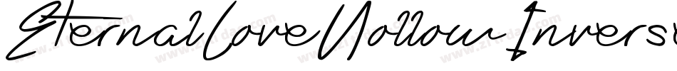 EternalLoveHollowInverse-E0pW字体转换