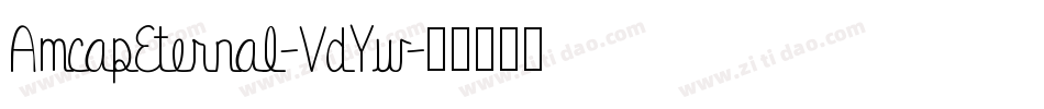 AmcapEternal-VdYw字体转换