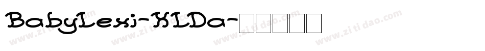 BabyLexi-XLDa字体转换