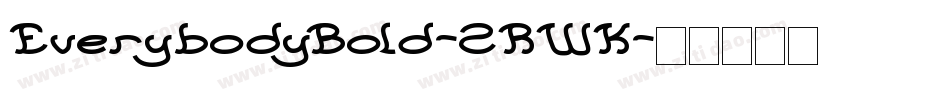EverybodyBold-2RWK字体转换