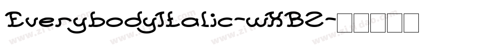 EverybodyItalic-wXBZ字体转换