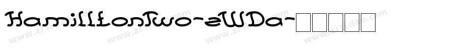 HamilltonTwo-zWDa字体转换