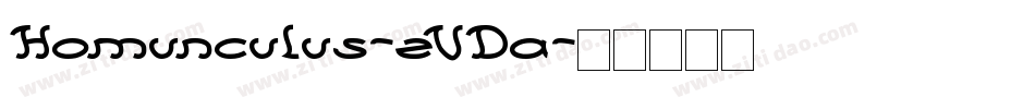 Homunculus-zVDa字体转换