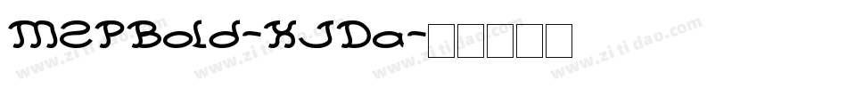 M2PBold-XJDa字体转换