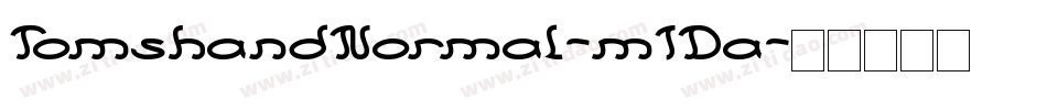 TomshandNormal-m1Da字体转换