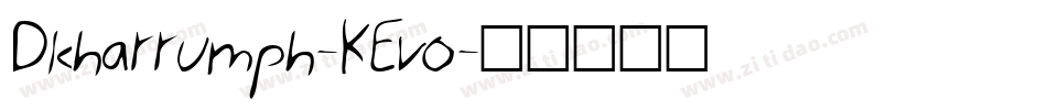 Dkharrumph-KEvo字体转换