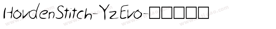 HovdenStitch-YzEvo字体转换
