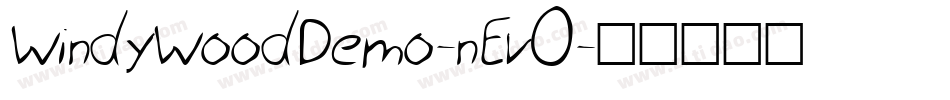 WindyWoodDemo-nEvO字体转换