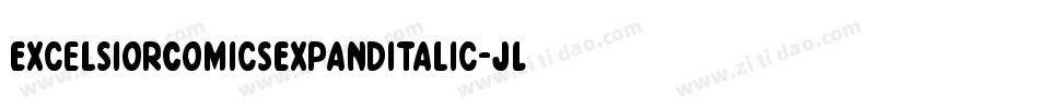 ExcelsiorComicsExpandItalic-JL5m字体转换