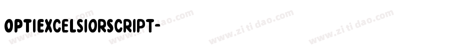OPTIExcelsiorScript字体转换