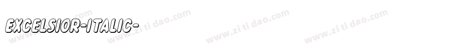 Excelsior-Italic字体转换