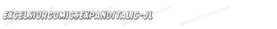 ExcelsiorComicsExpandItalic-JL5m字体转换