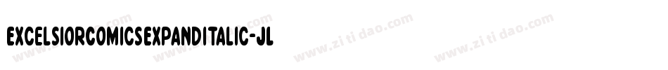 ExcelsiorComicsExpandItalic-JL5m字体转换