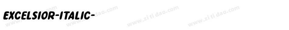 Excelsior-Italic字体转换