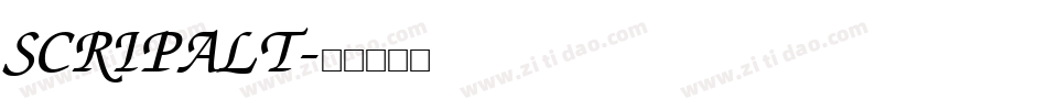 SCRIPALT字体转换