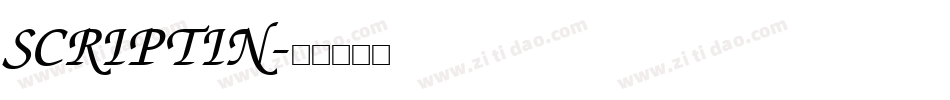 SCRIPTIN字体转换