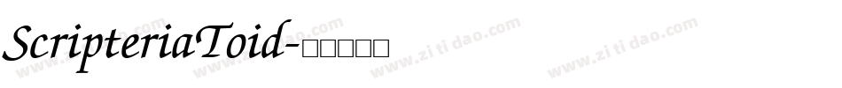 ScripteriaToid字体转换