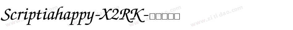 Scriptiahappy-X2RK字体转换