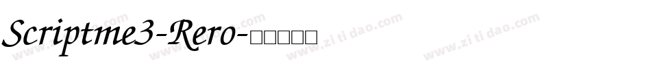 Scriptme3-Rero字体转换